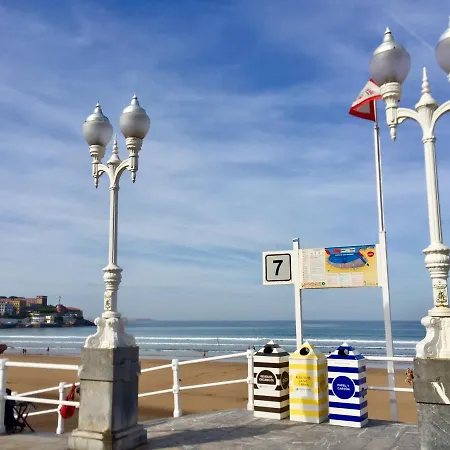 Atico Marqués Playa Centro Vistas Al Mar Garaje Opcional * Gijón