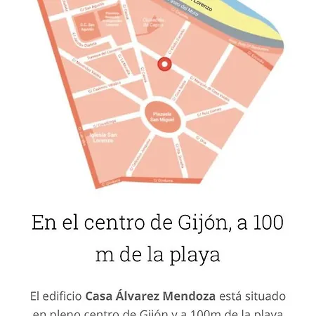 Atico Marqués Playa Centro Vistas Al Mar Garaje Opcional * Gijón