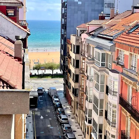 Apartamento Atico Marqués Playa Centro Vistas Al Mar Garaje Opcional Gijón