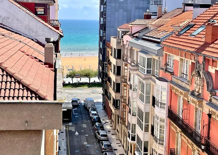 Апартаменти Atico Marques Vistas Al Mar - Garaje Opcional Хіхон